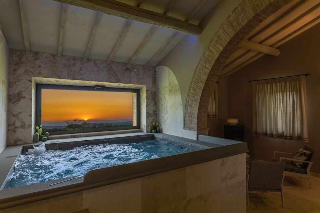 Villa I Cipressini Piscina Riscaldata Spa Toscana Pienza Extérieur photo