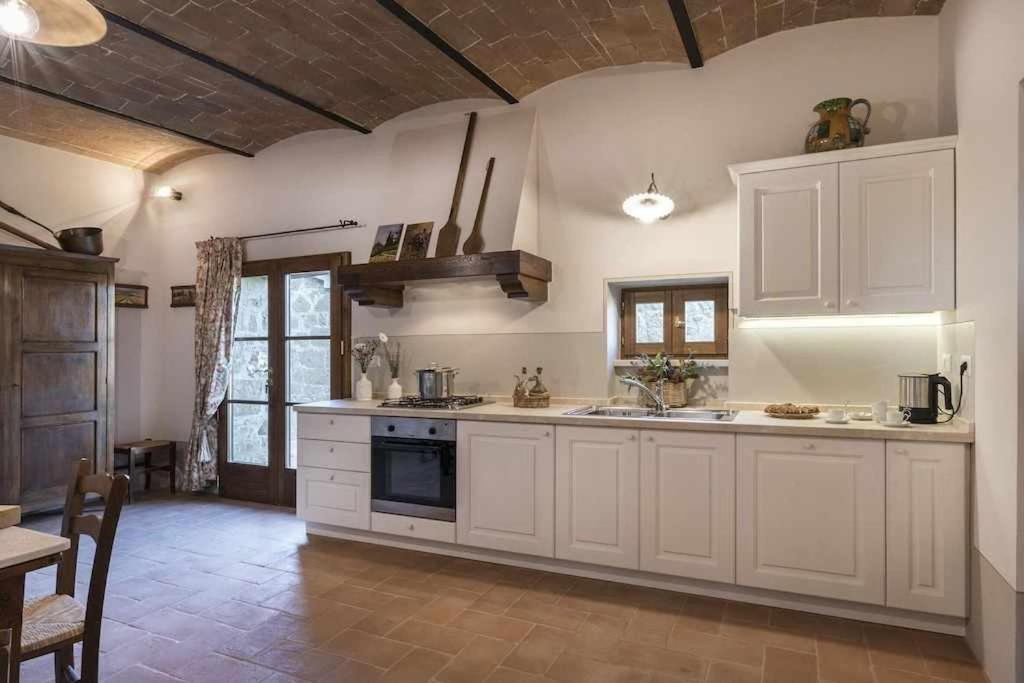 Villa I Cipressini Piscina Riscaldata Spa Toscana Pienza Extérieur photo