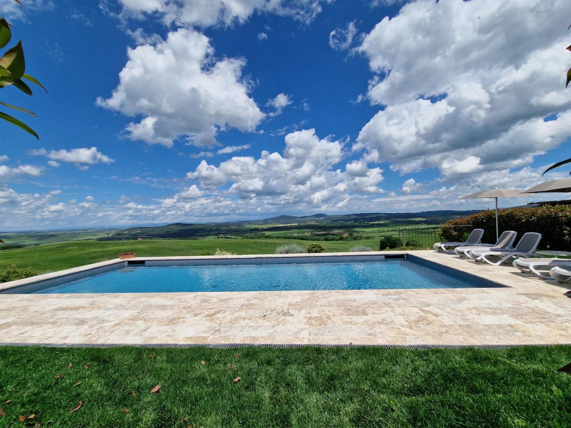 Villa I Cipressini Piscina Riscaldata Spa Toscana Pienza Extérieur photo
