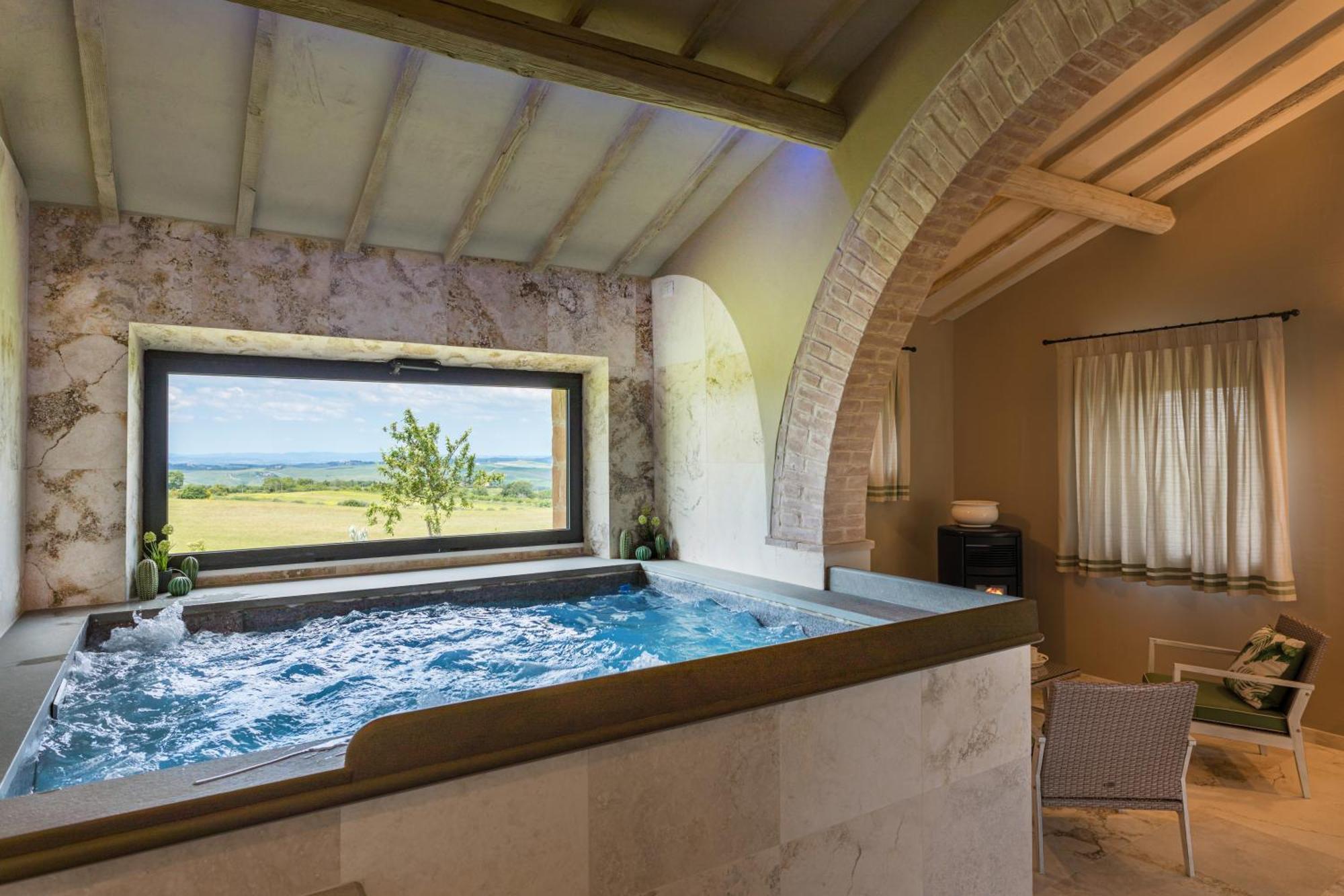 Villa I Cipressini Piscina Riscaldata Spa Toscana Pienza Extérieur photo
