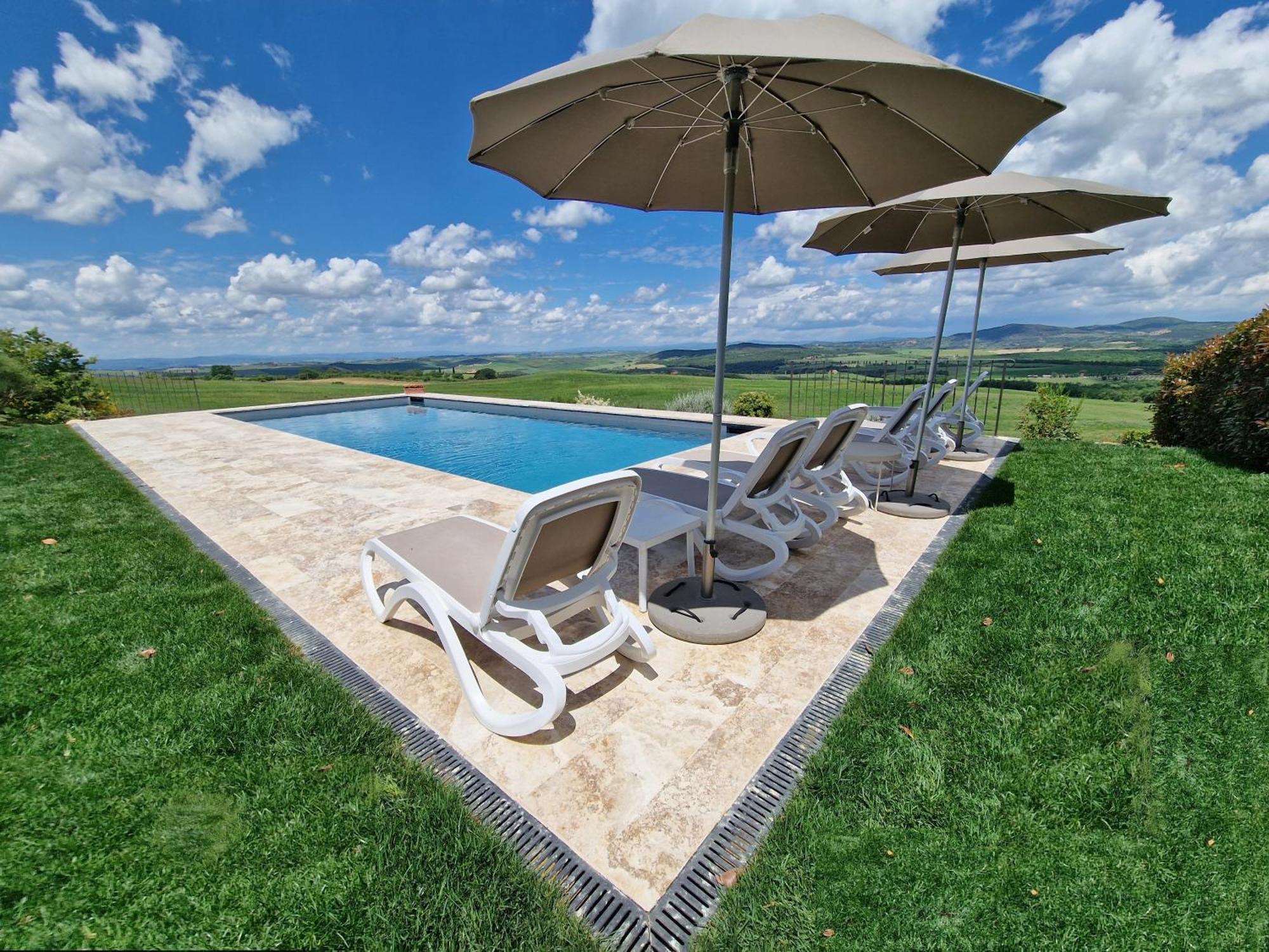 Villa I Cipressini Piscina Riscaldata Spa Toscana Pienza Extérieur photo